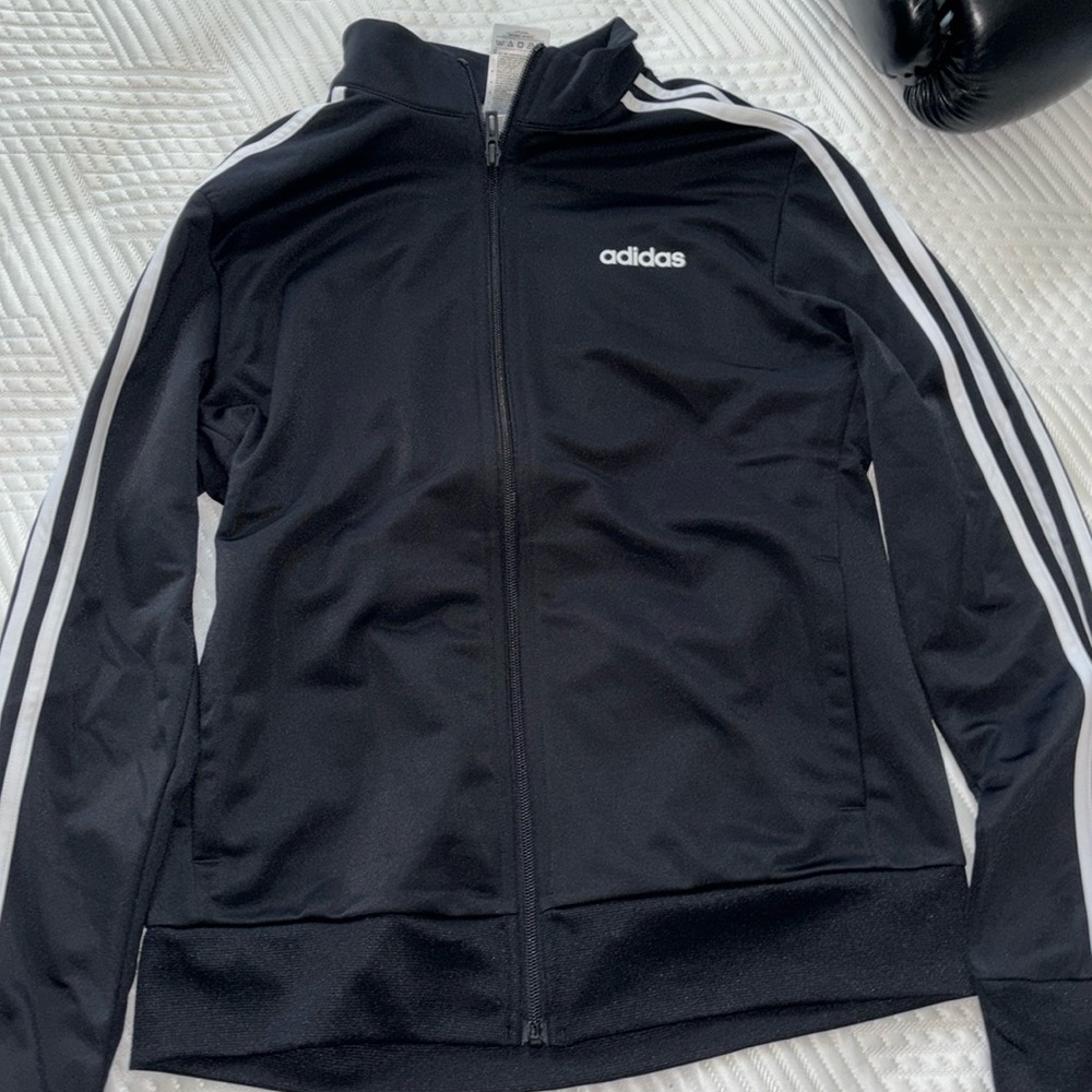 black and white adidas sweater